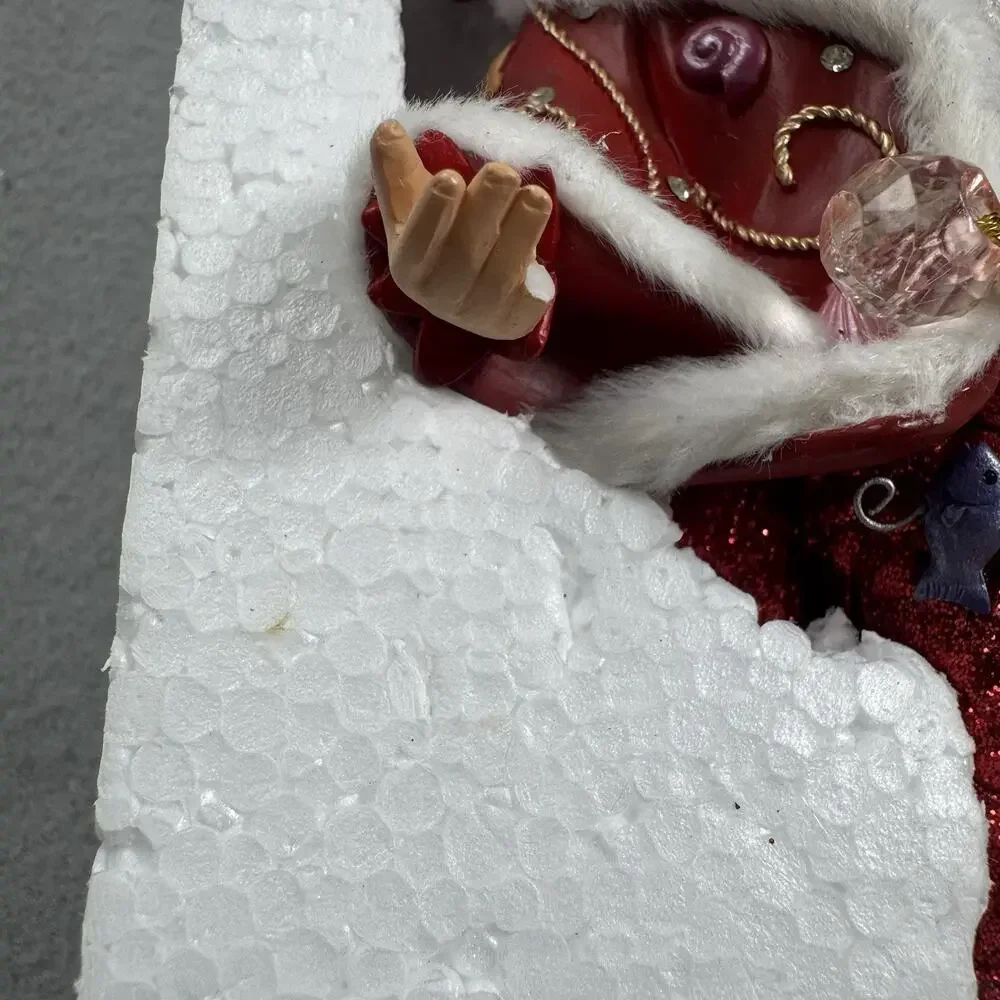 December Diamonds 2013 King Neptune Merman Ornament Red Glitter 55-90815 Fantasy